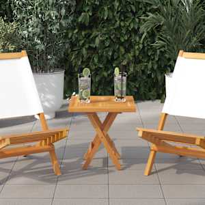 Čtvercová stolní deska 50 x 50 x 2,5 cm masivní teakové dřevo - obrázek 1