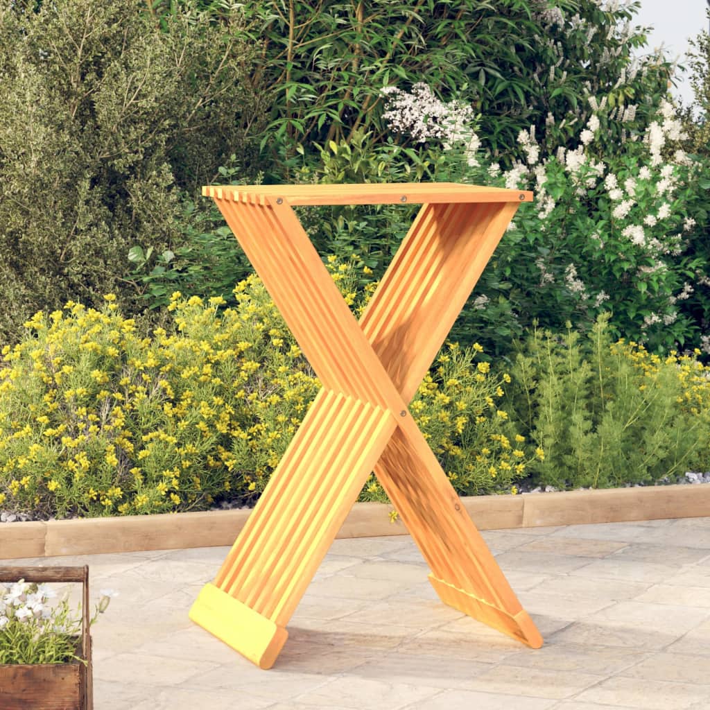 Skládací stolička 40 x 32,5 x 70 cm masivní teakové dřevo