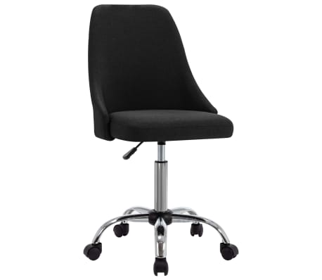 vidaXL Valgomojo kėdės, 4vnt., juodos spalvos, audinys