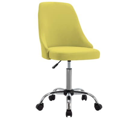 vidaXL Valgomojo kėdės, 4vnt., geltonos spalvos, audinys