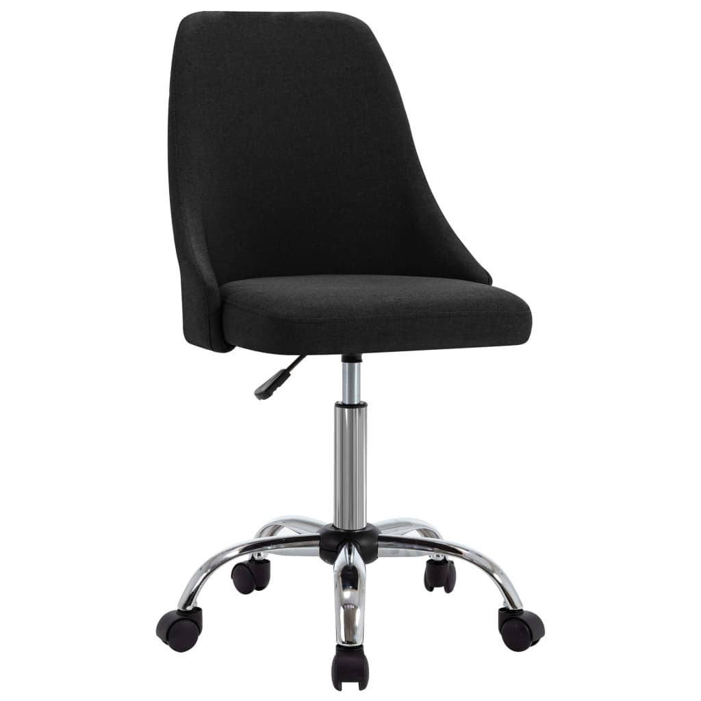 

vidaXL Eetkamerstoelen 6 st stof zwart
