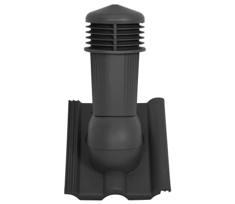 vidaXL Strešný ventilátor čierny