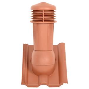 vidaXL Ventilador de techo rojo