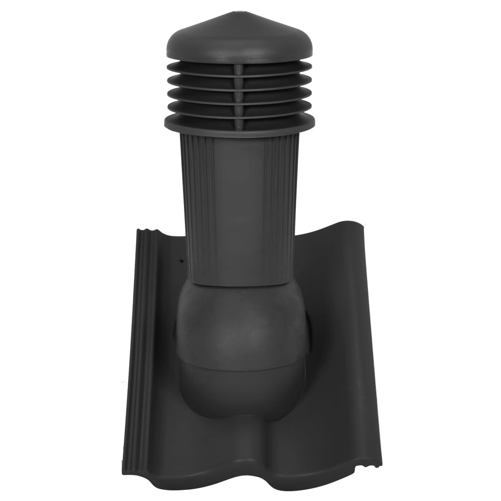 vidaXL Střešní ventilátor černý