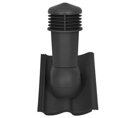 vidaXL Střešní ventilátor černý