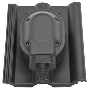 vidaXL Saulės kolektorių praėjimo elementas stogo plytelėms, antracito