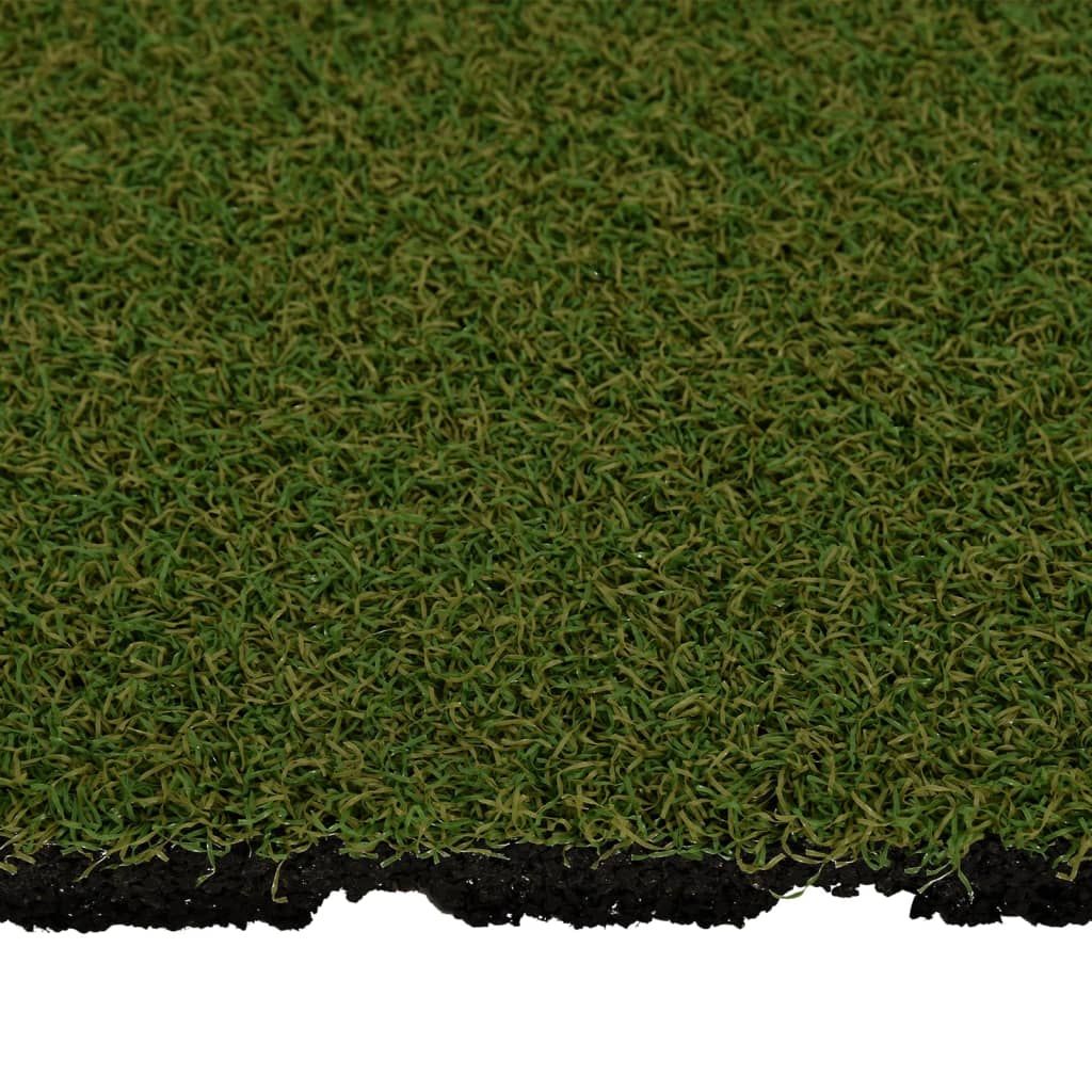Dlaždice s umělou trávou 4 ks 50 x 50 x 2,5 cm guma