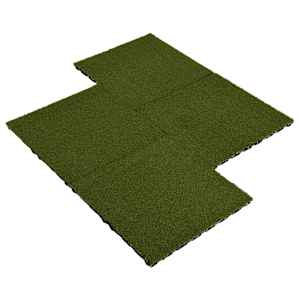 vidaXL Suni Çim Yer Karosu 8 Adet 50x50x2,5 cm Kauçuk