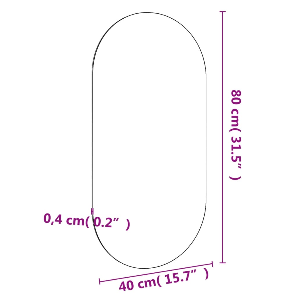 Zrcadlo 100 x 50 cm sklo