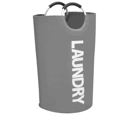 vidaXL Καλάθια Διαχωρισμού Απλύτων 2 τεμ. Γκρι
