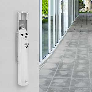 Stenski pepelnik nerjaveče jeklo