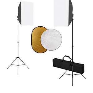 vidaXL fotostuudiokomplekt valgustuse ja reflektoriga