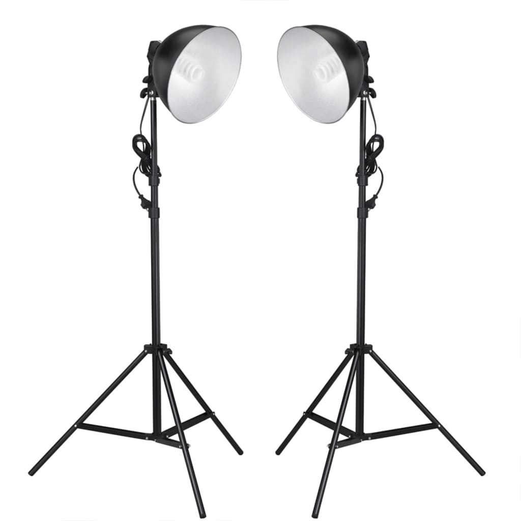 

vidaXL Fotostudioset met lampen, achtergrond en reflector