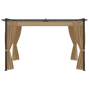 vidaXL Paviljong 4x3 m taupe