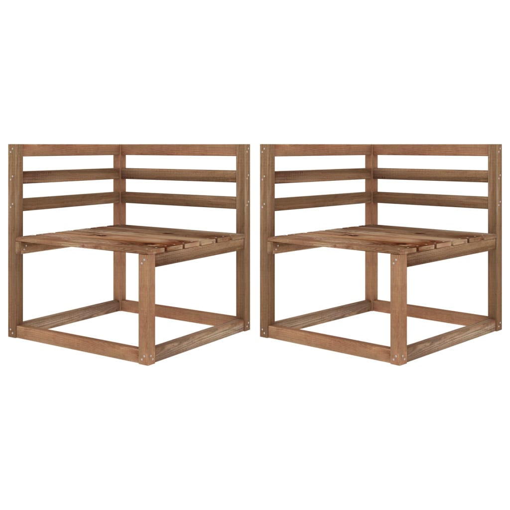 

vidaXL Tuinbank 3-zits pallet met antracietkleurige kussens grenenhout