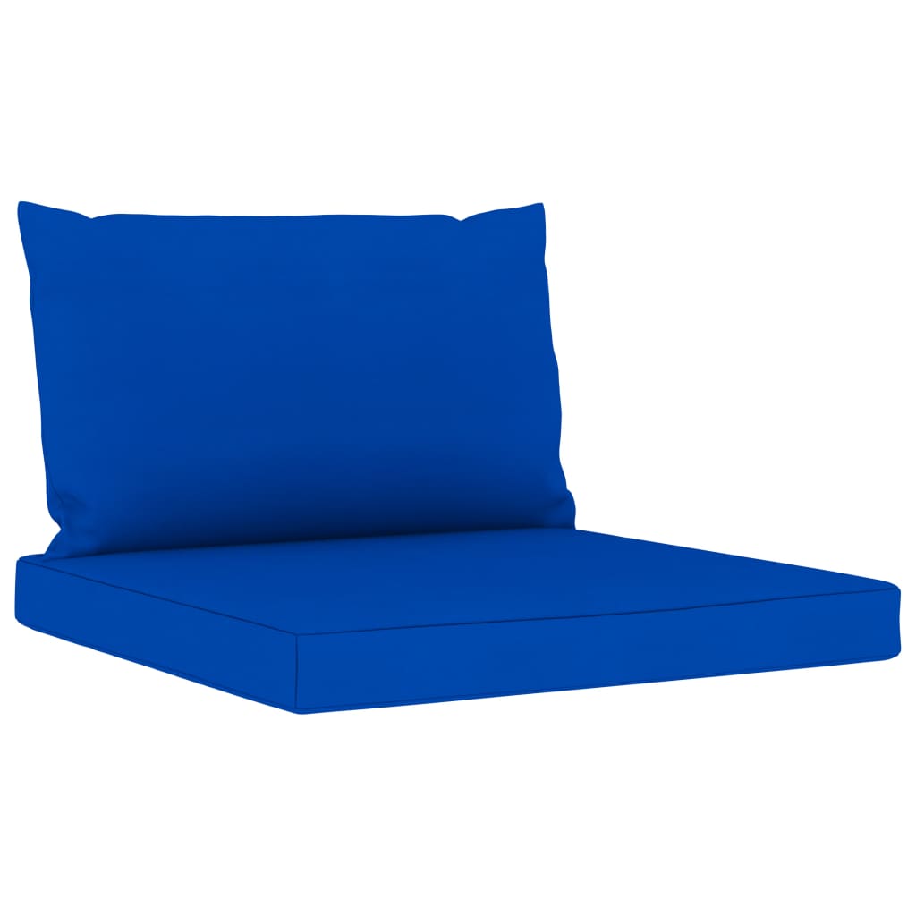 6-delige Loungeset met blauwe kussens