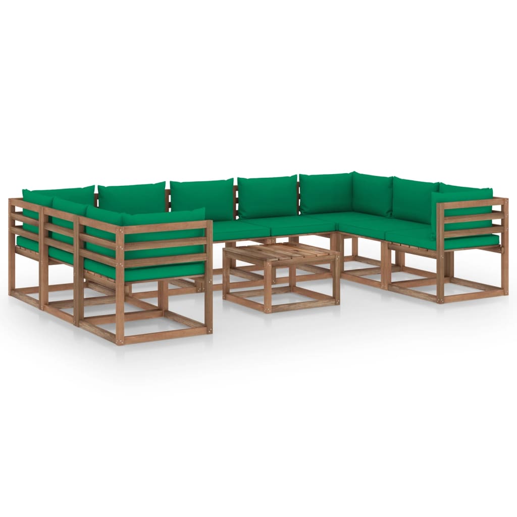 Set mobilier de gradina cu perne gri inchis 2 piese bambus
