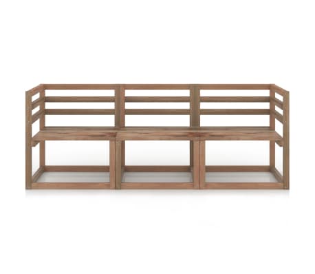 VidaXL Divani Angolari da Giardino e Cuscini 2pz Pino Impregnato Verde