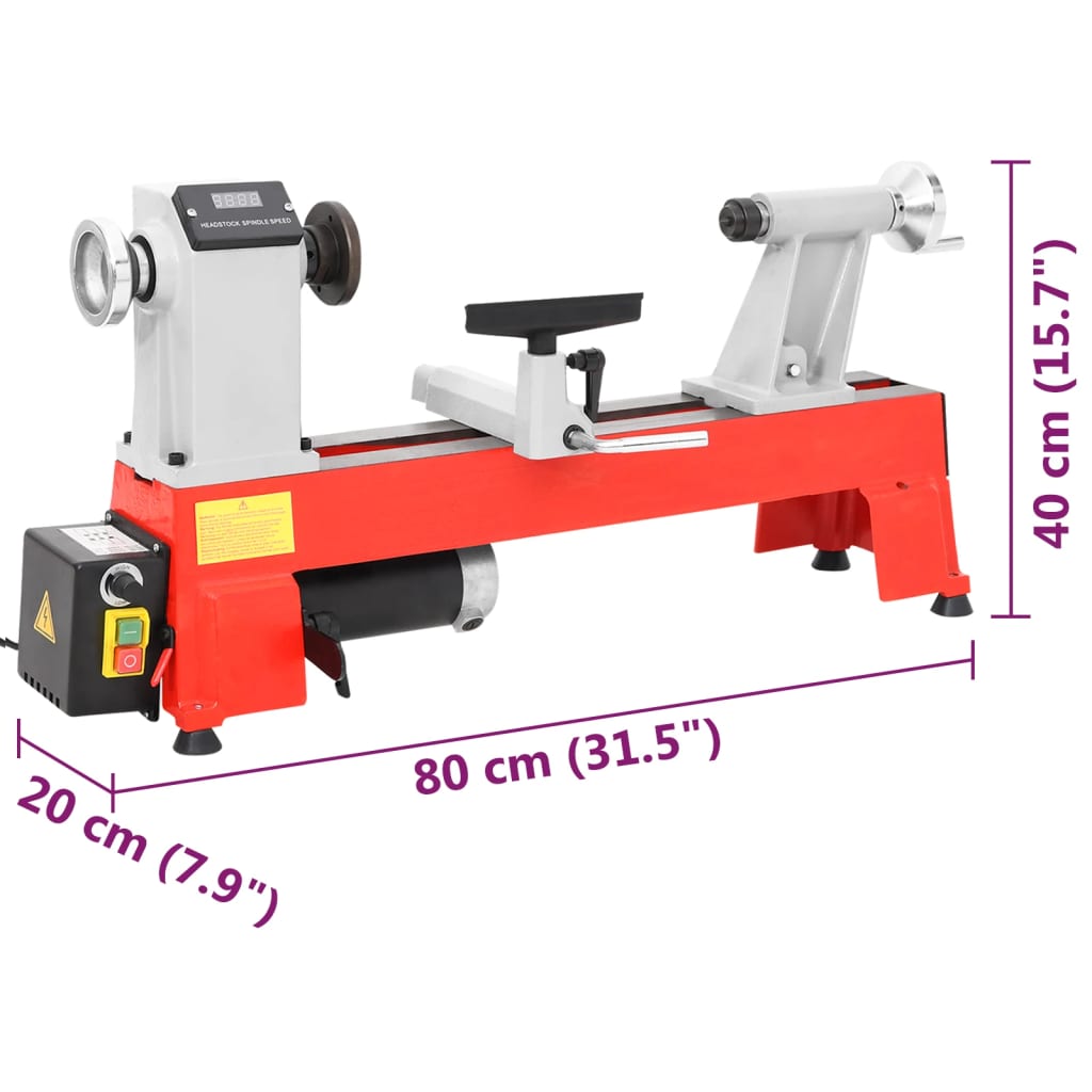 Változó sebességű esztergapad 457 mm 550 W 