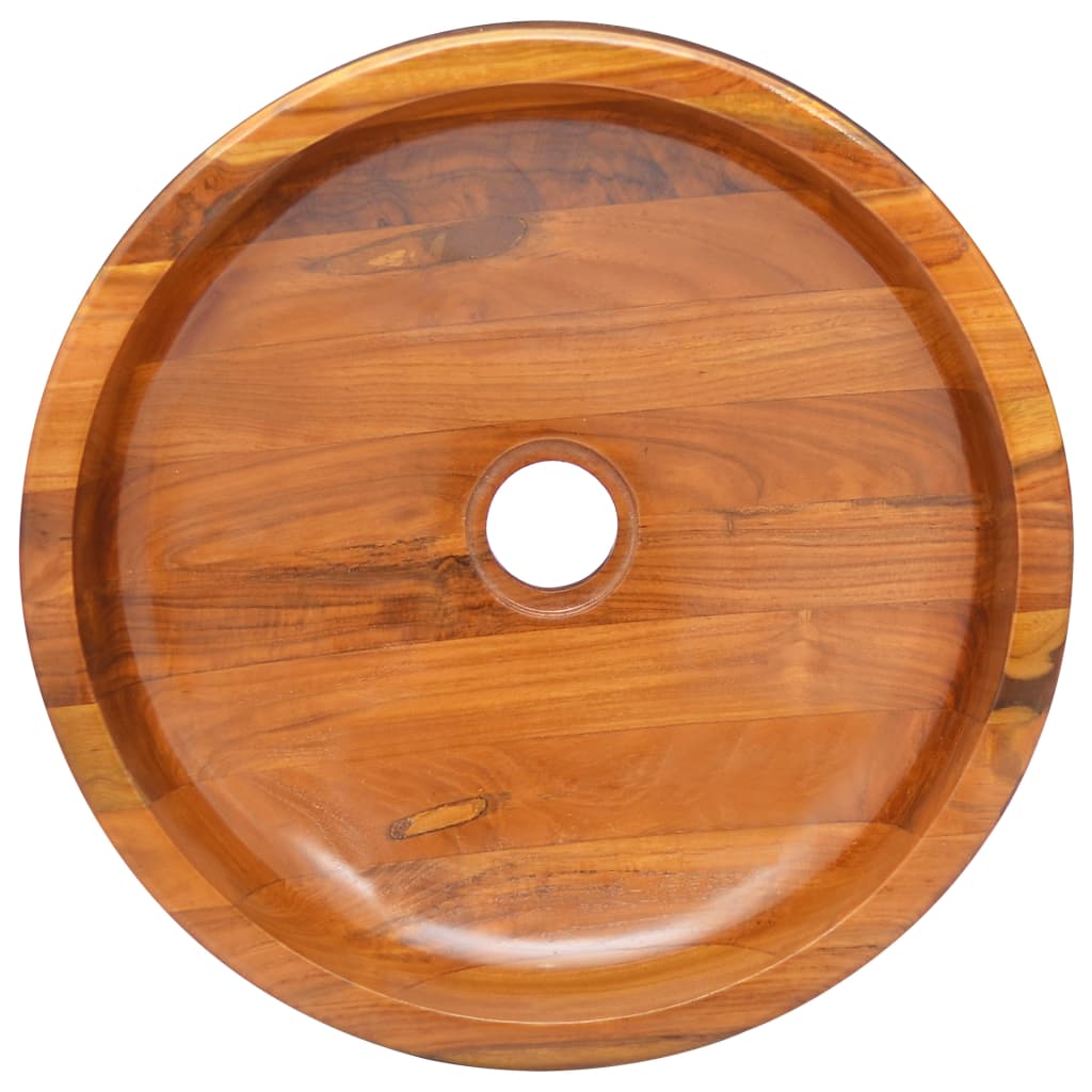 Thumbnail - vidaXL Waschbecken Massivholz Teak Φ40x10 cm