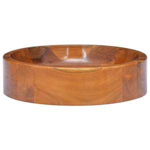 Umyvadlo masivní teak Φ40 x 10 cm - obrázek 2