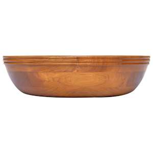 Umývadlo masivní teak Φ40 x 10 cm - obrázek 2