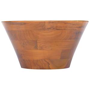 Umývadlo masivní teak Φ40 x 20 cm - obrázek 2