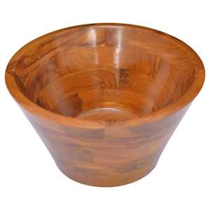 Umývadlo masivní teak Φ40 x 20 cm - obrázek 3
