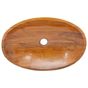 Umyvadlo masivní teak 60 x 40 x 10 cm - obrázek 5
