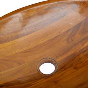 Umyvadlo masivní teak 60 x 40 x 10 cm - obrázek 6