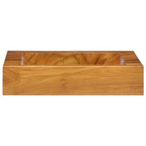 Umyvadlo masivní teak 50 x 35 x 10 cm - obrázek 2