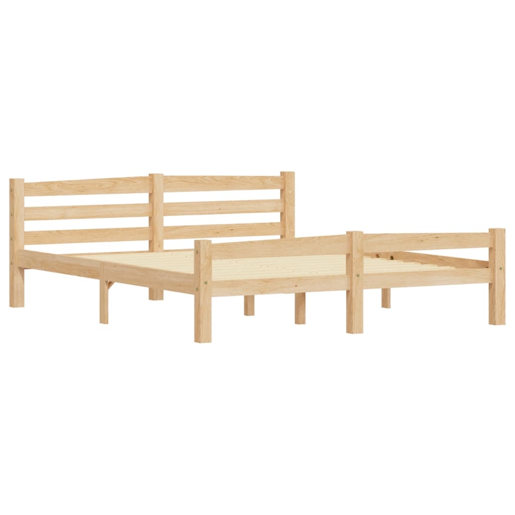 vidaXL Bedframe massief grenenhout 160x200 cm afbeelding