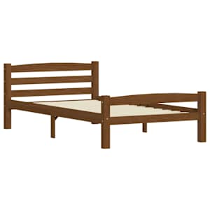 Rám postele bez matrace Honey Brown Borové dřevo - obrázek 3