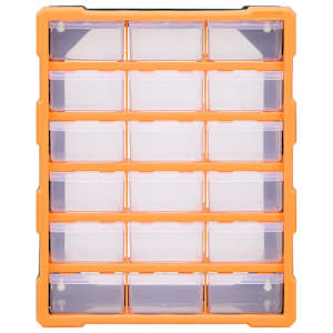 Organizér s 18 středně velkými zásuvkami 38 x 16 x 47 cm - obrázek 4