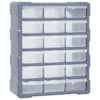 vidaXL mitme sahtliga organiseerija 18 keskmise sahtliga 38x16x47 cm