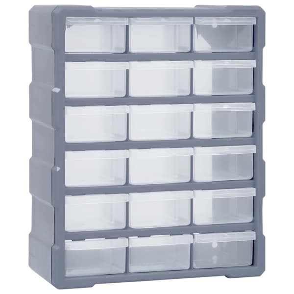 vidaXL mitme sahtliga organiseerija 18 keskmise sahtliga 38x16x47 cm