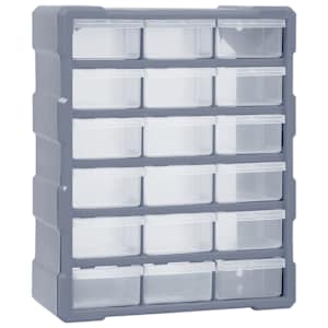Organizér s 18 středně velkými zásuvkami 38 x 16 x 47 cm - obrázek 1