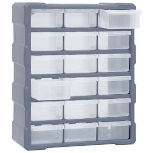 Organizér s 18 středně velkými zásuvkami 38 x 16 x 47 cm - obrázek 5