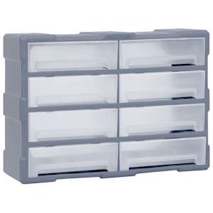 vidaXL mitme sahtliga organiseerija 8 suure sahtliga 52x16x37 cm