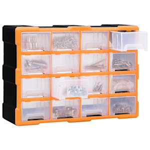 Organizér se 16 středními zásuvkami 52 x 16 x 37 cm - obrázek 3