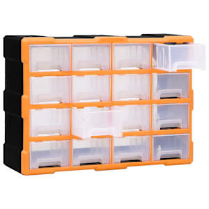 Organizér se 16 středními zásuvkami 52 x 16 x 37 cm - obrázek 4