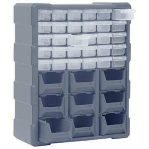 Organizér s 39 zásuvkami 38 x 16 x 47 cm - obrázek 4