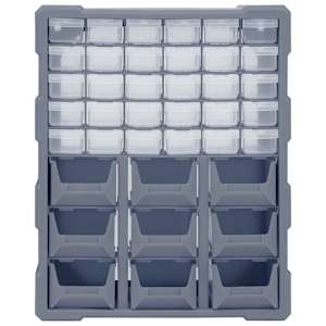 Organizér s 39 zásuvkami 38 x 16 x 47 cm - obrázek 5
