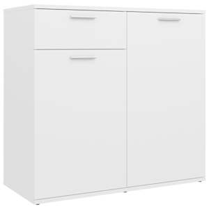 vidaXL puhvetkapp, valge, 80 x 36 x 75 cm, tehispuit