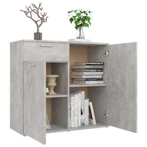 Příborník betonově šedý 80 x 36 x 75 cm kompozitní dřevo - obrázek 4