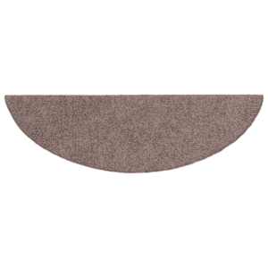 Schodové rohože samolepicí 10 ks 56x17x3 cm světle hnědé půlkulaté - obrázek 5