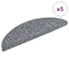 vidaXL isekleepuvad trepimatid 5 tk 56 x 17 x 3 cm helehall poolringikujulised