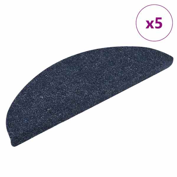 vidaXL isekleepuvad trepimatid 5 tk 56 x 17 x 3 cm sinised poolringikujulised