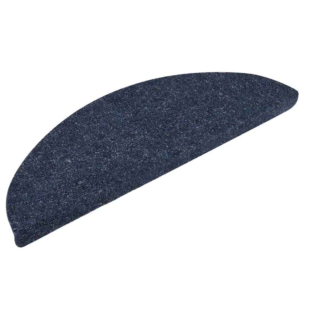 vidaXL Trapmatten zelfklevend 10 st 56x17x3 cm naaldvilt blauw afbeelding