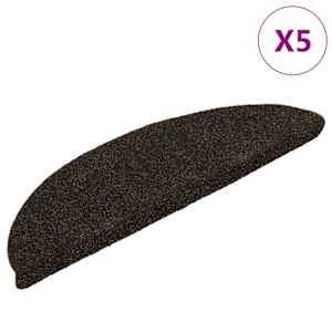 vidaXL isekleepuvad trepimatid 5 tk 56 x 17 x 3 cm tumepruunid poolringikujulised
